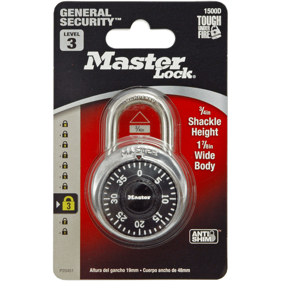 MasterLock 1500D Dial Combination Padlock | Masterlock by KHM Megatools Corp. MasterLock 1500D Dial Combination Padlock | Masterlock by KHM Megatools Corp.